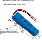 Xinlantech 3 7v 2600mah 18650 Rechargeable Li-ion Battery With Jst Xh2 54 2p Con
