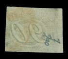 Brazil 1844  Inclinados  90reis Black - Type Iia - Sc   10 Used Vf Sheet Corner