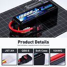 2x Zeee 14 8v 120c 10000mah 4s Lipo Battery Qs8 Plug Soft Pack For Xmaxx Rc Car