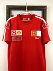 Vintage Ferrari Racing Shirt Fila Tee Rare Red Scuderia Formula F1 Marlboro Sz L