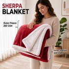 Premium Sherpa Blanket Ultra Soft Fleece Throw Warm Coverlet Bedding Blankets