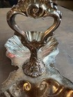 Vintage Victorian-style Silver-plated Double Clam Shell Serving Dish 