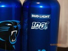 3 2019 Bud Light Nfl 16 Oz Carolina Panthers Aluminum Bottle Football Beer Soda