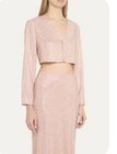 Loveshack Fancy Samaria Embellished Skirt Women s Size 8