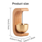 1pc Wooden Dopamine Wind Bell With Magnetic Copper Chime Ornament - New