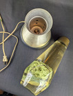 Original 1970s Lava Lite Lamp Vintage Light Lime Green Lava  Gold Stand