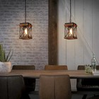 Rustic Farmhouse Plug In Pendant Light Fixture With Adjustable Small 1 Pack