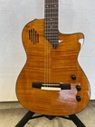 Open Box Silent Classical Guitar  Solid Flame Mahogany Top Solid Mahogany Body