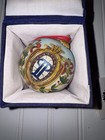 Rare Nyc Plaza Hotel Hand Blown Hand Painted From Inside 2002 Christmas Ornament