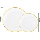 Liyh 60 Pcs Clear Plastic Plates Disposable Heavy Duty Clear Plates For Party   