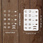 1pc Facial Features Stencils 29 7x21cm Plastic Eyes Stencils Large Reusable