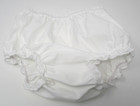 Little Things Mean A Lot White Ruffle Infant Diaper Cover Panty Size Large New