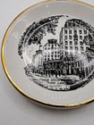 Vintage Grosvenor House Hotel Park Lane London Gold Trim Trinket Coin Dish 4 5 
