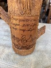Mexican Faux Bois Tree Bark Tequila Bottle  como Quiero A Mi Suegra  Folk Art
