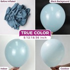 100 Dusty Blue 12  Biodegradable Latex Matte Pastel Balloons Party Wedding Etc    