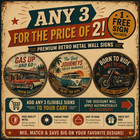 Classic Adventure Movie Cast Retro Round Metal Tin Sign Wall Decor 8x8