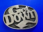Get Down Silver Tone Vintage Statement Belt Buckle By Aeo American Eagle