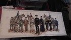 Rare Large Ww1 Ww2 Antique Needlework Sampler British Army Military Signed Sf19
