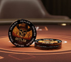 Hot Item - Outlaw Large 3  Acrylic Texas Hold em Poker Dealer Button