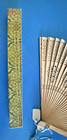 Antique 1950 China Wooden Suzhou Sandalwood Folding Hand Fan Display Box