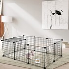 Pet Playpen Portable Metal Yard Fence Indoor Small Animal Cage For Small Pets