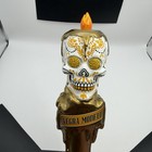 Scarce Old Gold Candle Version Negra Modelo Calavera Skull 11 5  Beer Tap Handle
