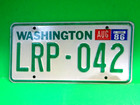 1983-1986 High Quality Washington License Plate  Pair For Yom  all Original 