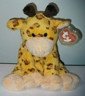 Ty Pluffies  Towers The Giraffe  9 Inch  New Mwmts Soft Plush Stuffed Animal Toy