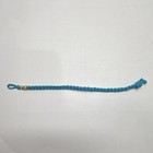 Hollister Blue Braided Fabric Bracelet Adjustable Tie Unisex Adults Long  8   