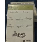 Stampin Up Love What You Do  Well Said  Snowflakes Sentiments happy Wishes 