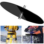 Ice Auger Drill Adapter- Stainless Steel Ice Fishing Auger Stopper Disc With 11 