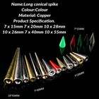 Screwback Studs Spike Cone Spike Long Cone Punk Studs Rivets Jackets Clothing