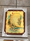Vtg Religious Wall Plaque Sets Hymn  sweet By And By   the Old Rugged Cross 