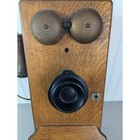 Antique Western Electric 1317-w Wood Wall Mount Telephone Rotary Dial Modified