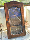 Vtg Wall Mount Medicine Spice Trinket Cabinet Apothecary Shelf Cottage 26x14x4