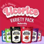 Wiley Wallaby Licorice 6 X 10 Ounce Each Varity Classic Packs  Australian Style