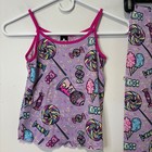 Pixie Lane Pajama Set Tank Pants Size 8 Girls Purple Candy Lollipops Cozy Soft