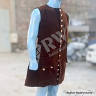Brown Velvet Pirate Vest Men s Renaissance Waistcoat Medieval Costume Vest