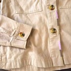 Loft Outlet Womens Tan Khaki Utility Jacket Embroidered Trim Size M Nwt 36938063