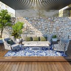 Reversible Outdoor Rug 9x12ft Large Mat For Rv Camping Patio Porch Deck Picnic