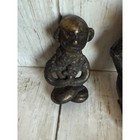 9 Antique Miniature Bronze Thai Figures