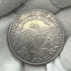 1818 Capped Bust Silver Half Dollar 50c