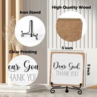 Living Room Table Decor  Shelf Decors Wooden Sign With Iron Stand  Dear God 