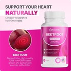 3 Pack Of Rosabella Organic Beetroot Capsules  1300mg  For Blood Flow   Heart He