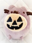Gund Pusheen Ghost Pumpkin Jack O lantern Halloween Lavender Plush  no Tags 