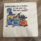 Vintage 80 s Hallmark Halloween Shoebox Paper Napkins Luncheon Sealed Pkg Witch