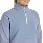 New Ladies Footjoy Womens 1 4 Hybrid Pullover Golf Mid-layer  Blue Stone  Small