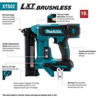 Makita 18v Lxt Lithium-ion Brushless Cordless 1 4 Inch Narrow Crown Stapler 18