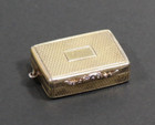 Antique English Gilt Silver Pierced Snuff Box Nathaniel Mills Circa 1833