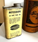 Antique Lot Of Simplex Motiograph Film Projector Oil Tins And More